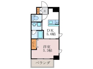 エステムコート京都西院（601）の物件間取画像